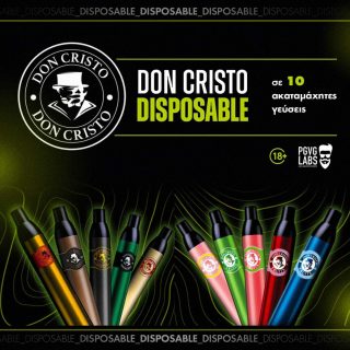 Ήρθαν τα νέα Don Cristo Disposable σε δέκα υπέροχες γεύσεις!!!
🌬700 Puffs

https://bit.ly/3PijOfg

 #vape84gr #pagrati #vapestagram #vape #vapeshop #vapenation #disposablepod #disposablevape  #doncristo