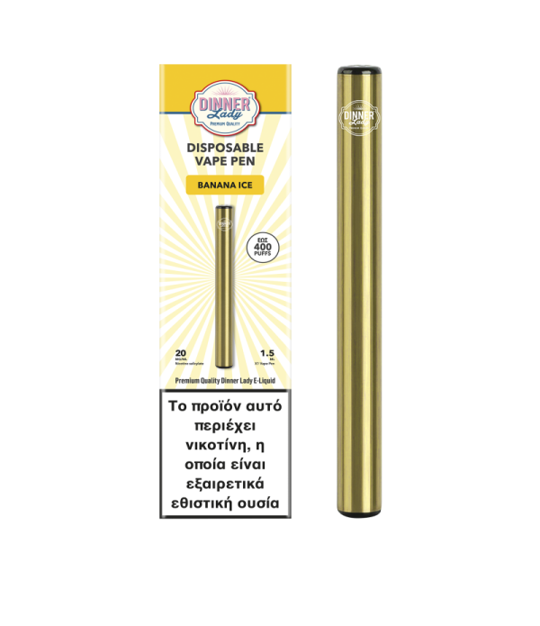 Dinner Lady Banana Ice Disposable Vape Pen 20Mg 1.5ml