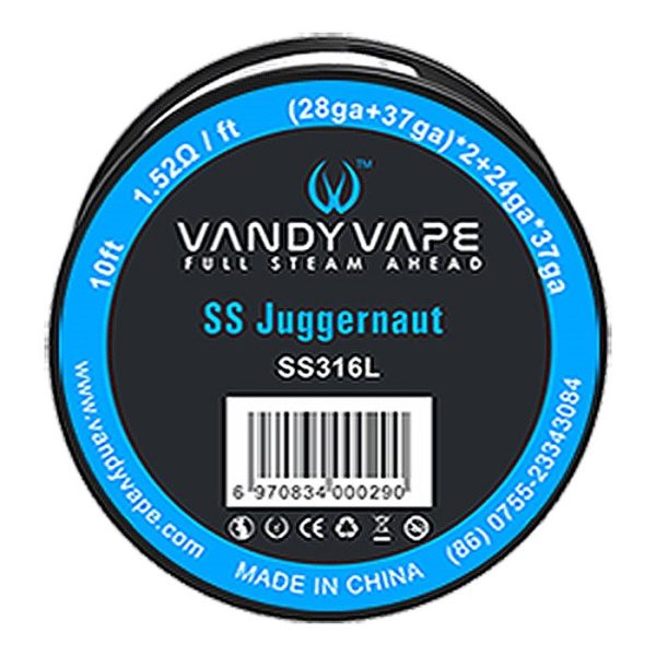 Vandy Vape SS Juggernaut SS316L (28ga+37ga) x 2 + 24ga x 37ga x 3