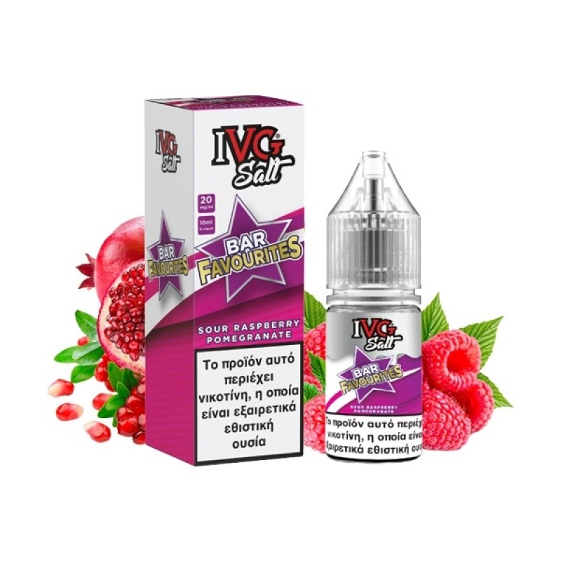 IVG Sour Raspberry Pomegranate Salt 20mg 10ml