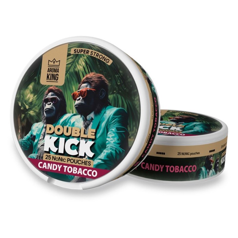 AK DOUBLE KICK Candy Tobacco Non Nicotine Pouches Strong