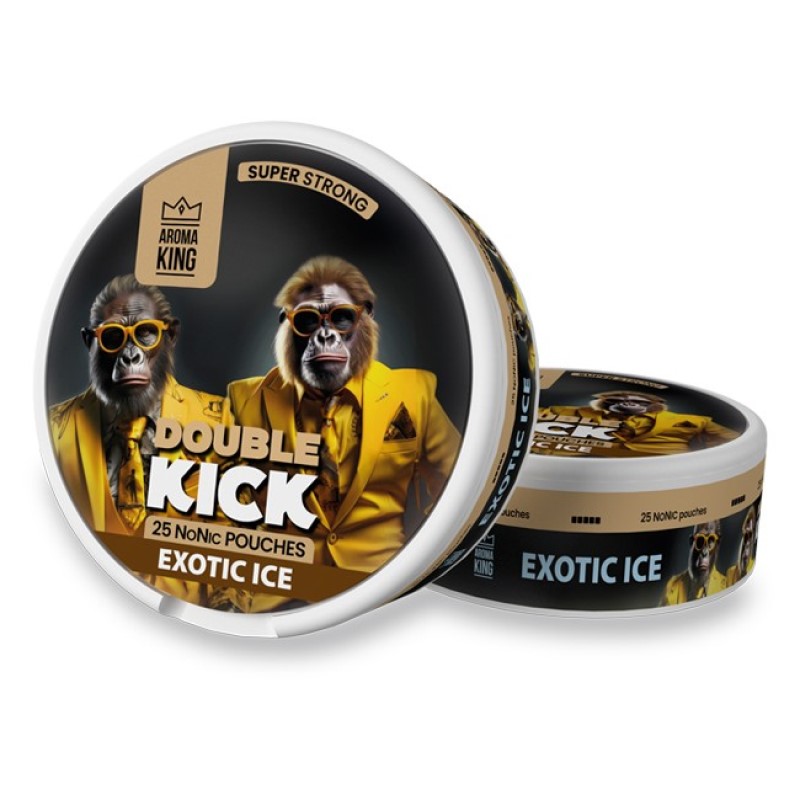 AK DOUBLE KICK Exotic Ice Non Nicotine Pouches Strong