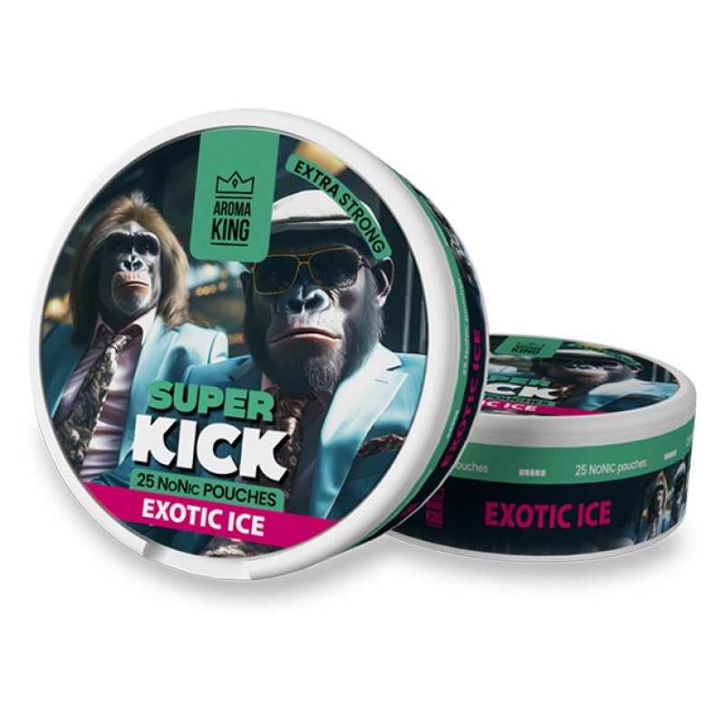 AK SUPER KICK Exotic Ice Non Nicotine Pouches Extra Strong