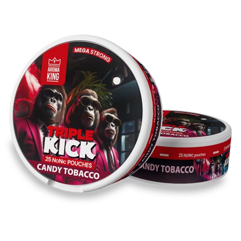 AK TRIPLE KICK Candy Tobacco Non Nicotine Pouches Mega Strong