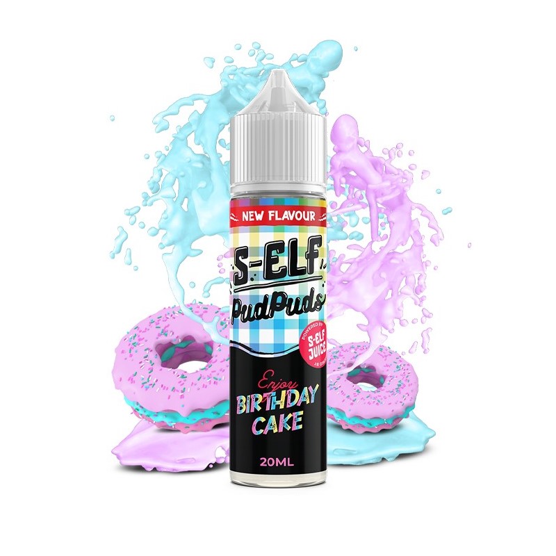 S-Elf Juice Pud Puds Birthday Cake Flavour Shot 20ml/60ml