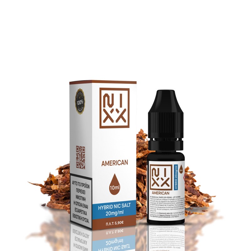 NIXX American Salt E-Liquid 10ml 20mg