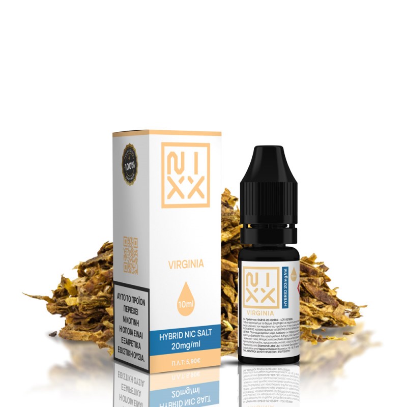 NIXX Virginia Salt E-Liquid 10ml 20mg