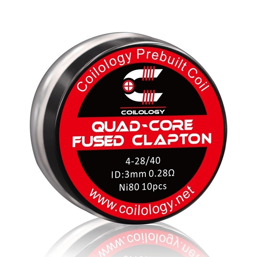 Coilology Quad Core Fused Clapton Coil 0.28ohm NI80 10pcs