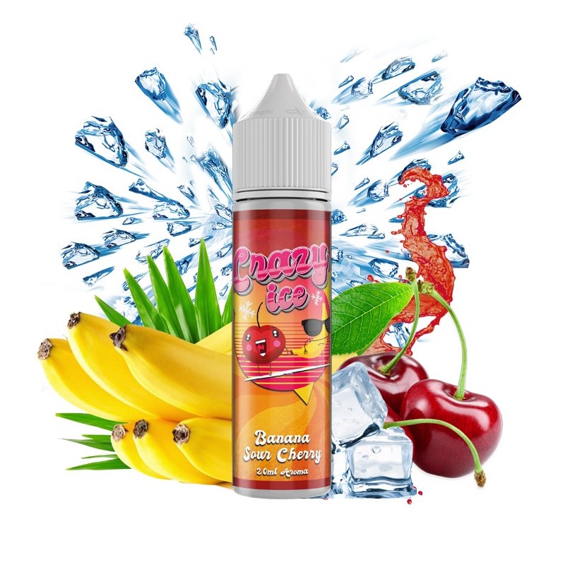 Steam City Crazy Ice Banana Sour Cherry Flavour Shot 20ml/60ml