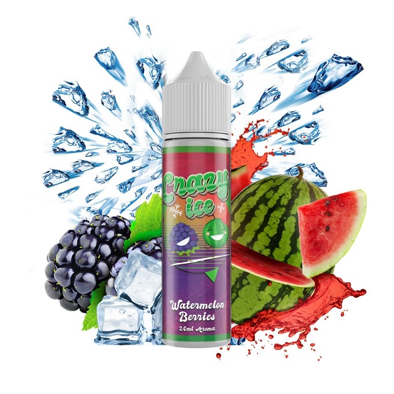 Steam City Crazy Ice Watermelon Berries Flavour Shot 20ml/60ml