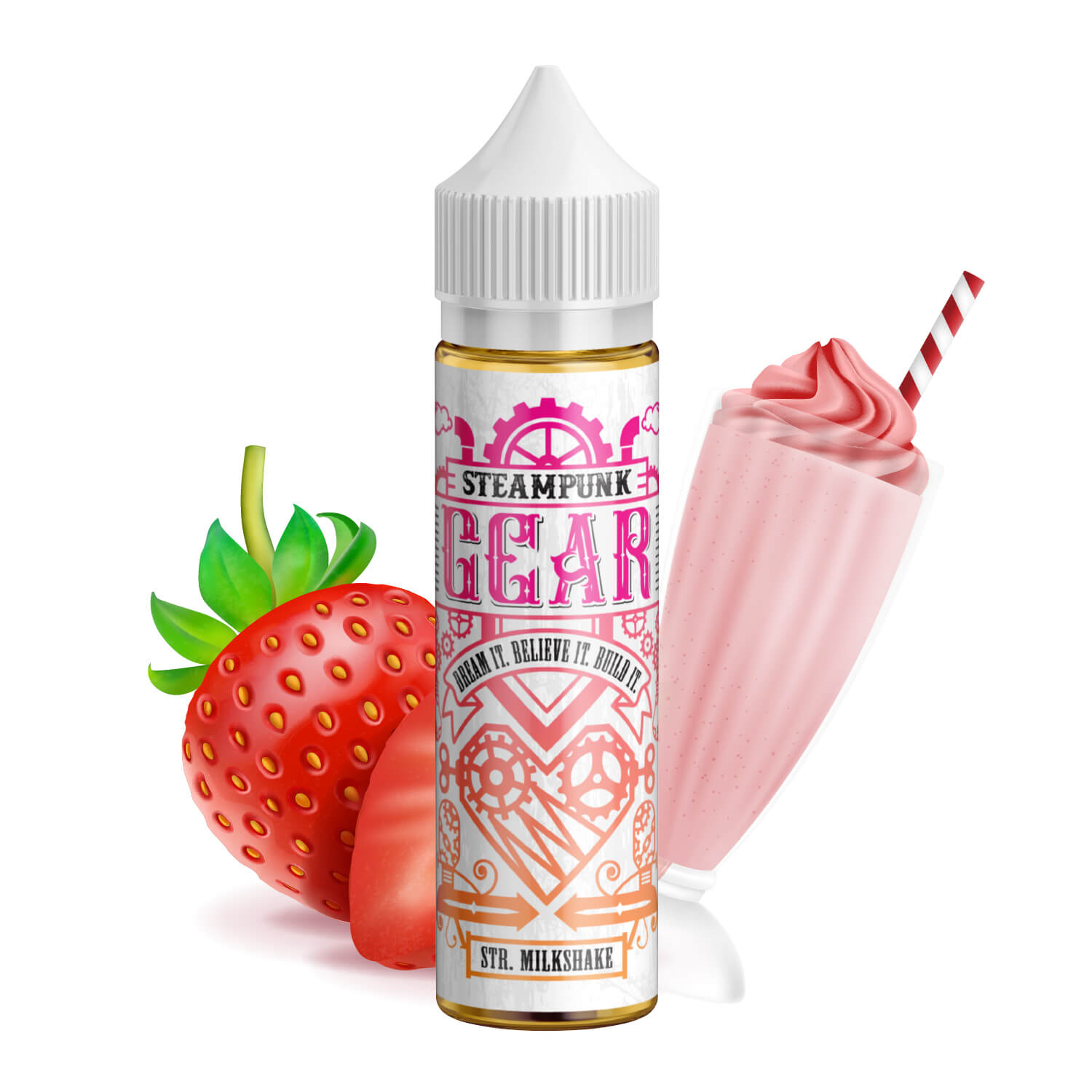 SteamPunk Gear Strawberry Milkshake 20ml/60ml