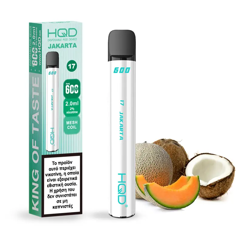 HQD 600 Jakarta  (Καρύδα -Πεπόνι) 20mg 2ml