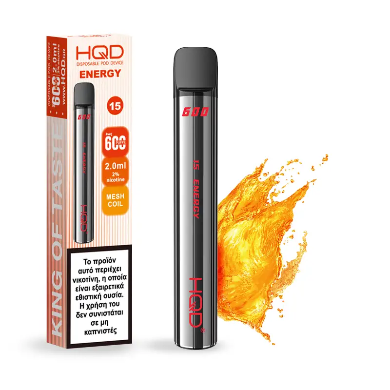HQD 600 Energy (Ενεργιακό ποτό) 20mg 2ml