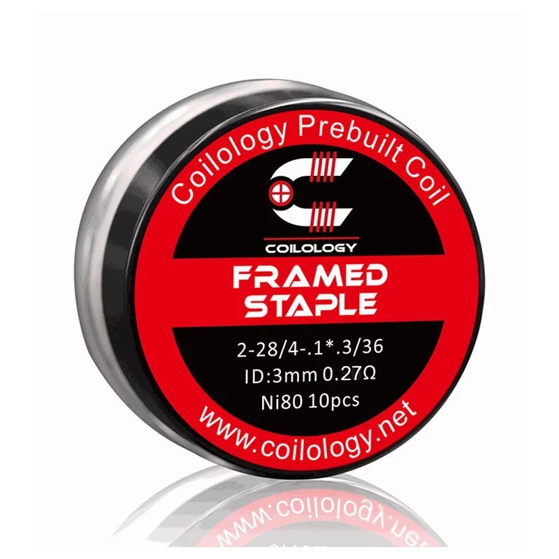 Coilology Framed Staple Prebuilt Coil Ni80 0.27ohm 10pcs