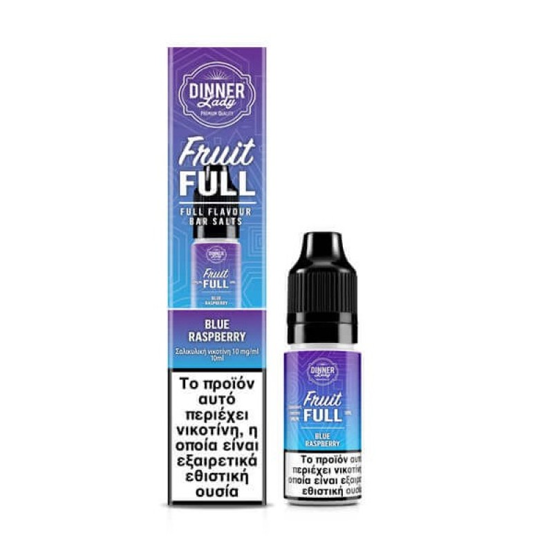 Dinner Lady Fruit Full Bar Salts Blue Raspberry 10ml
