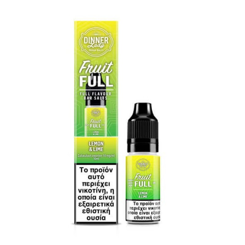 Dinner Lady Fruit Full Bar Salts Lemon & Lime 10ml