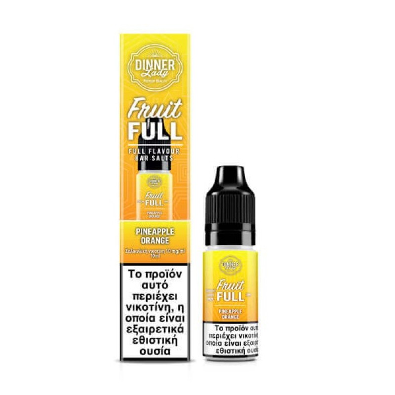 Dinner Lady Fruit Full Bar Salts Pineapple Orange 10ml