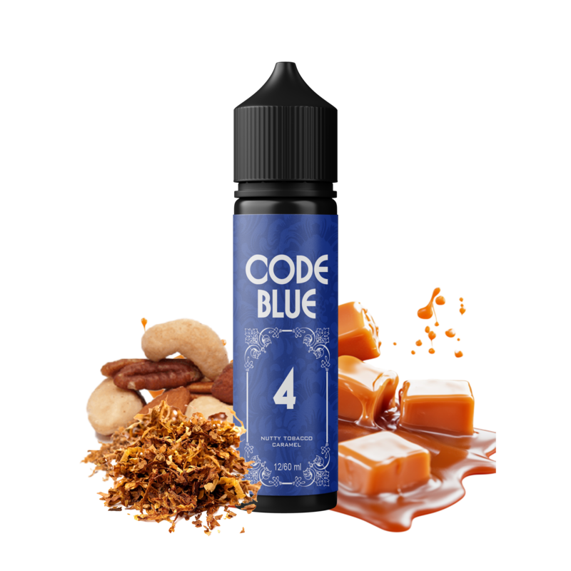 CODE BLUE #04 NUTTY TOBACCO CARAMEL 12ml/60ml