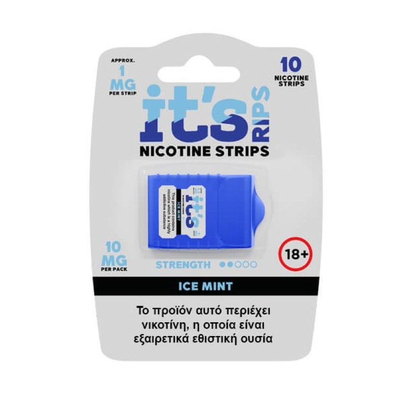 IT`S RIPS Ice Mint Nicotine Strips 1mg (10τμχ)