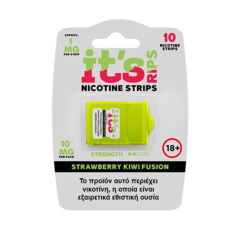 IT`S RIPS Strawberry Kiwi Fusion Nicotine Strips 1mg (10τμχ)