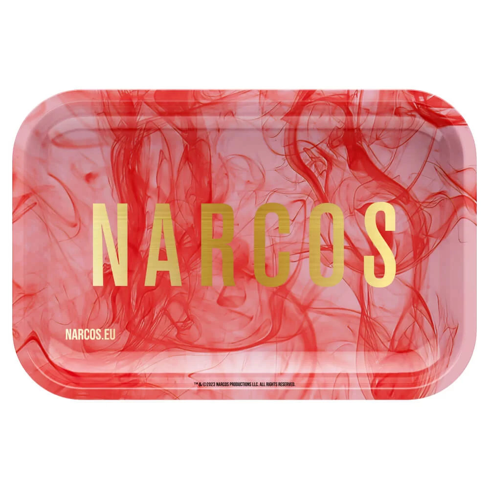 Narcos Metal Rolling Tray Δίσκος Pink Medium (19x29cm)
