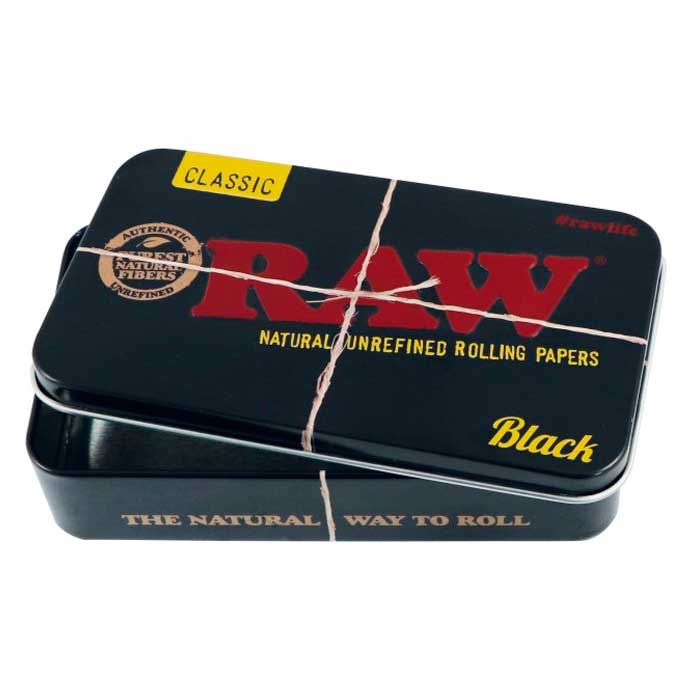 Μεταλλικό κουτί της Raw "Metal Tin Case Black"