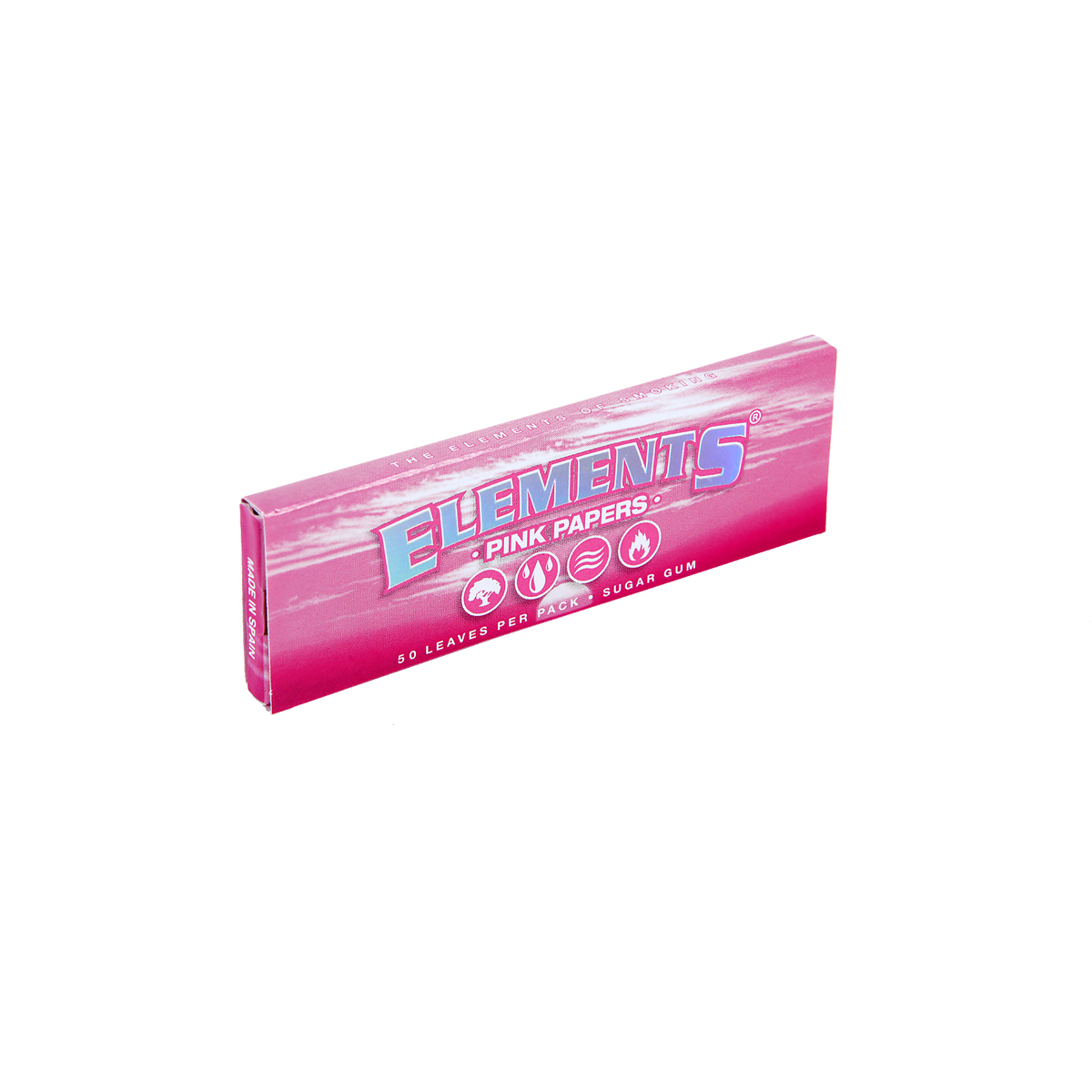 Elements Pink Slim Rolling Papers Normal Size 60pcs