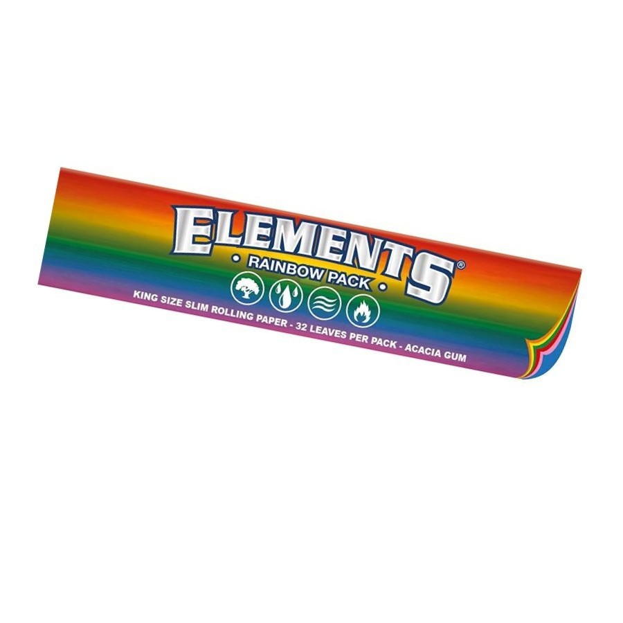 Elements Rainbow King Size Slim Rolling Paper 32pcs