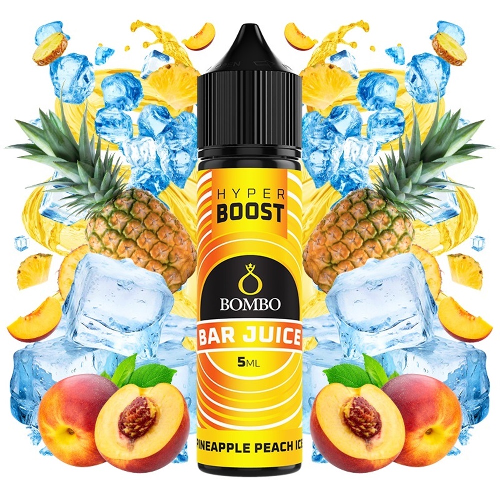 Bombo Bar Juice Hyper Boost Pineapple Peach Ice 5ml/60ml