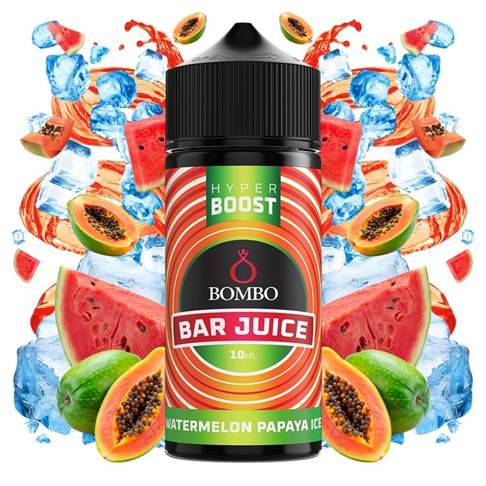 Bombo Bar Juice Hyper Boost Watermelon Papaya Ice 10ml/120ml