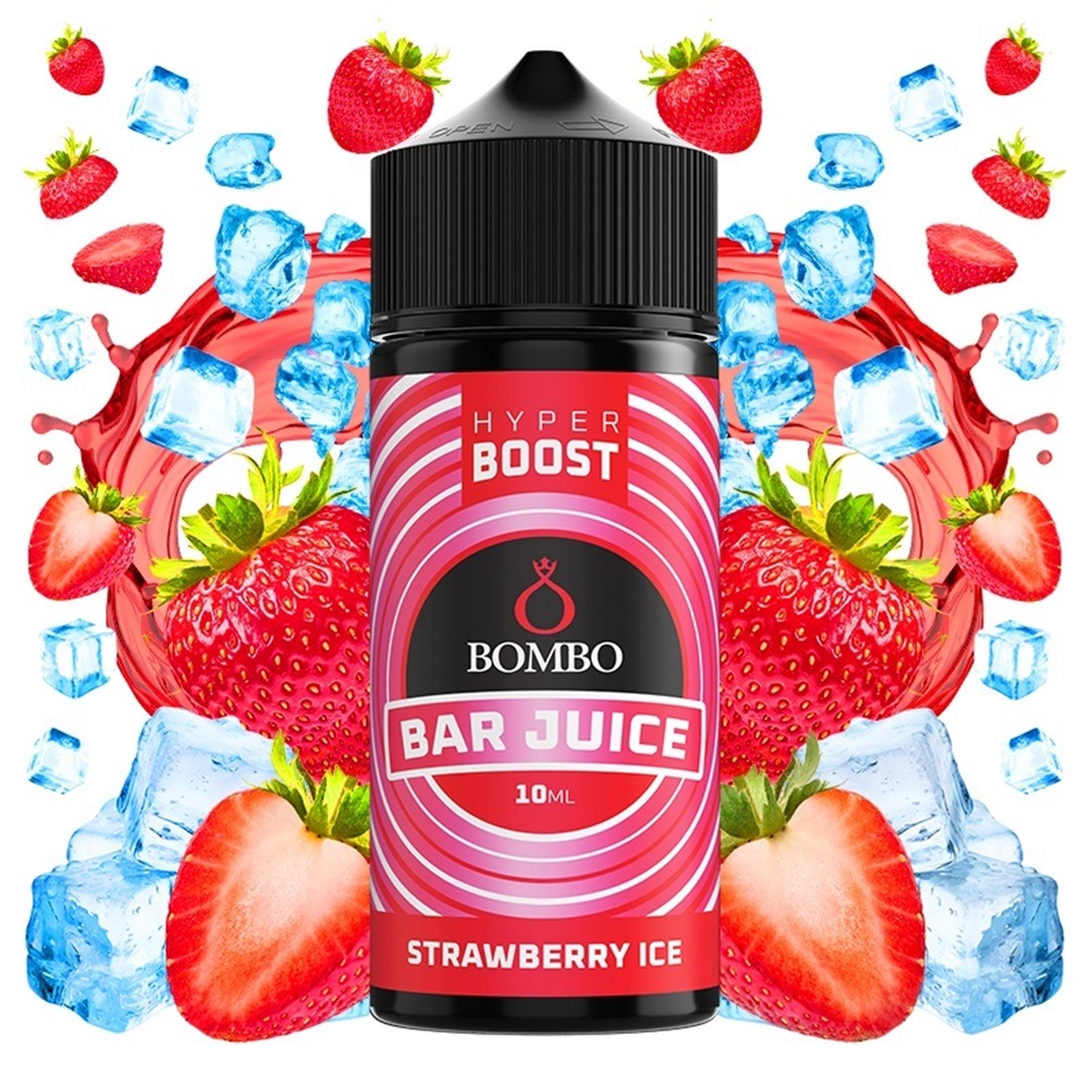 Bombo Bar Juice Hyper Boost Strawberry Ice 10ml/120ml