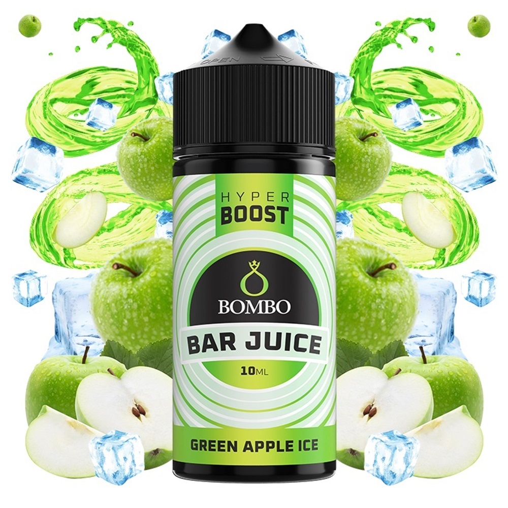 Bombo Bar Juice Hyper Boost Green Apple Ice 10ml/120ml