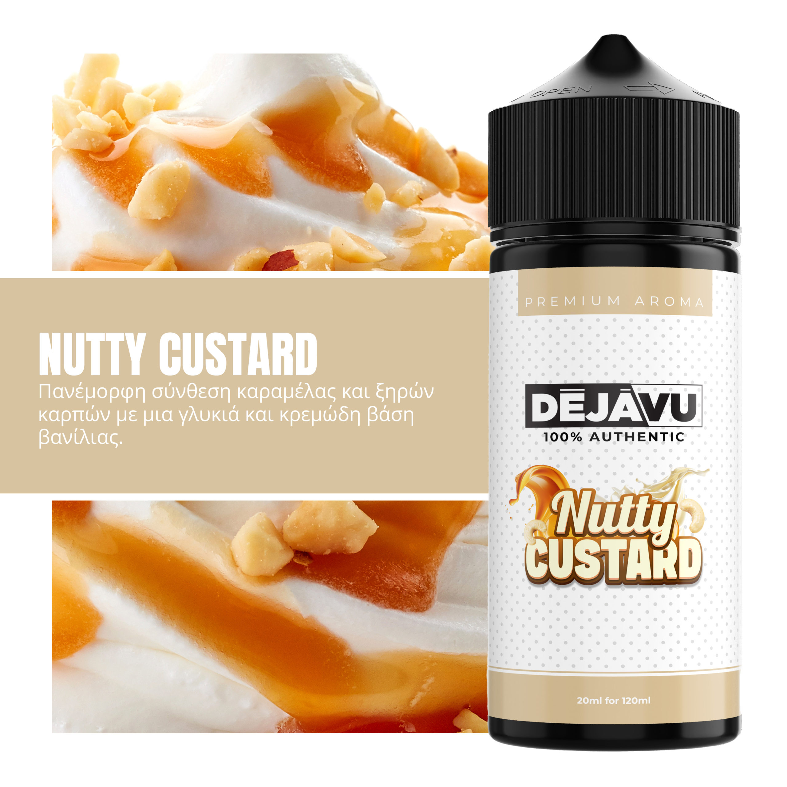 DÉJÀVU Nutty Custard 20ml/120ml