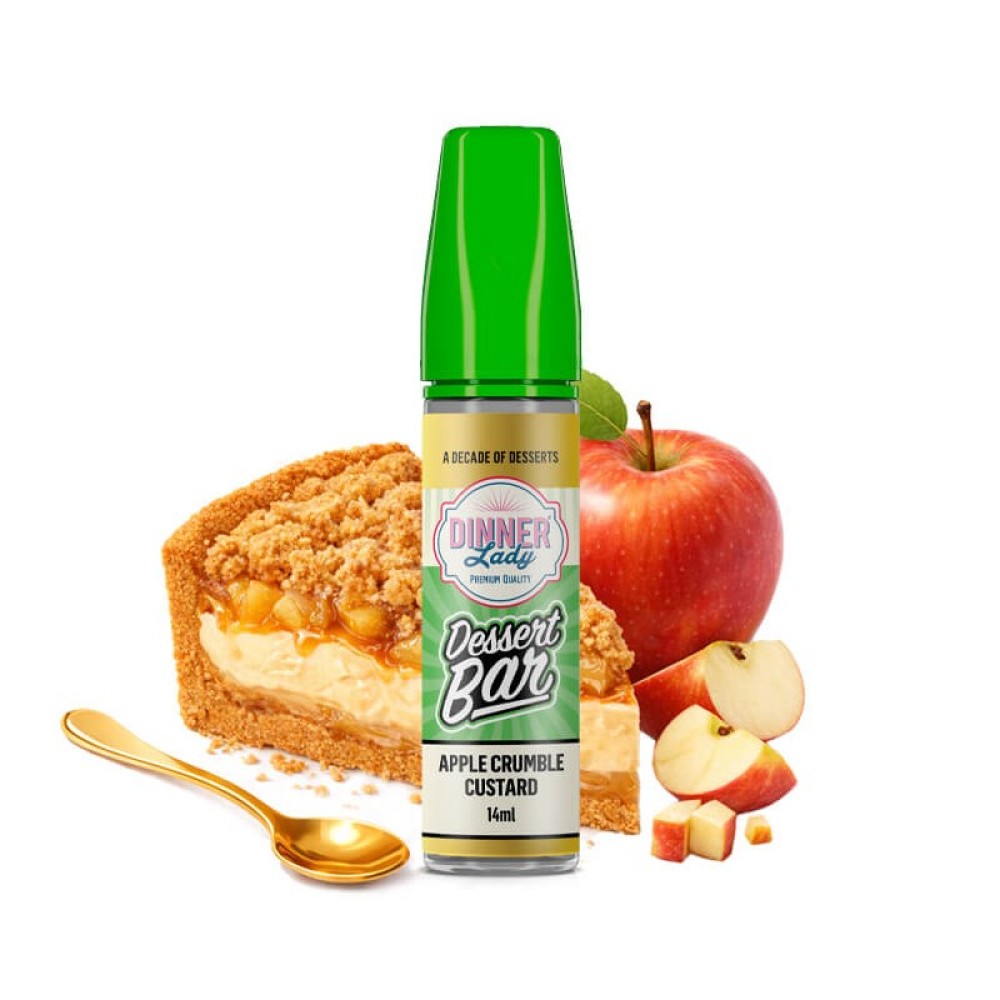 Dinner Lady Dessert Bar Apple Crumble Custard 14ml/60ml