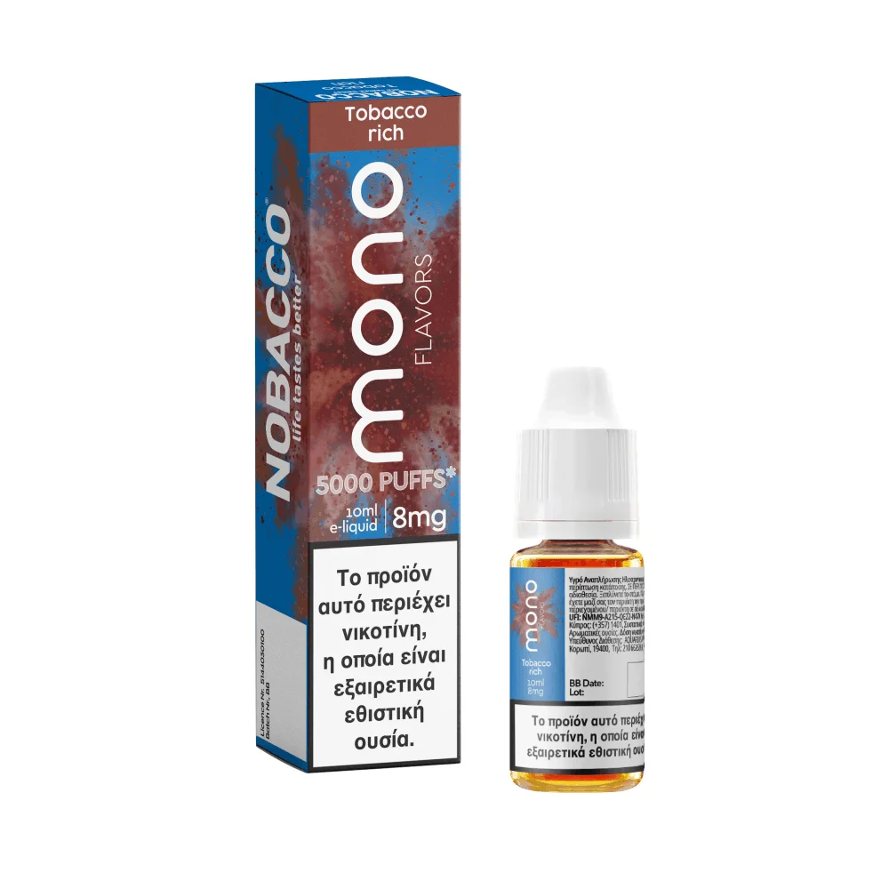 Nobacco Mono Tobacco Rich 8mg 10ml