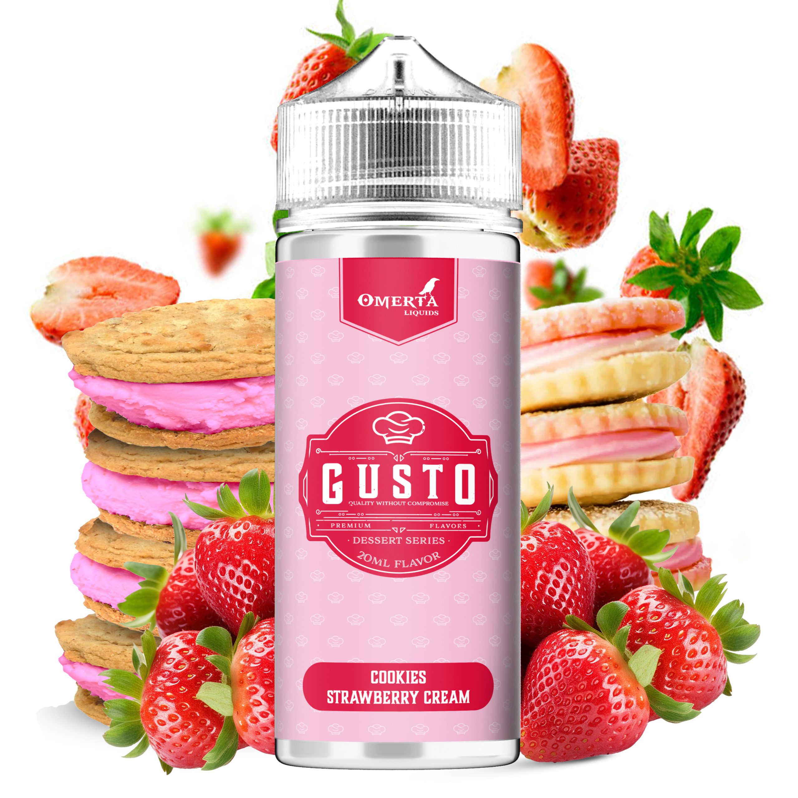Gusto Strawberry Cream 30ml for 120ml