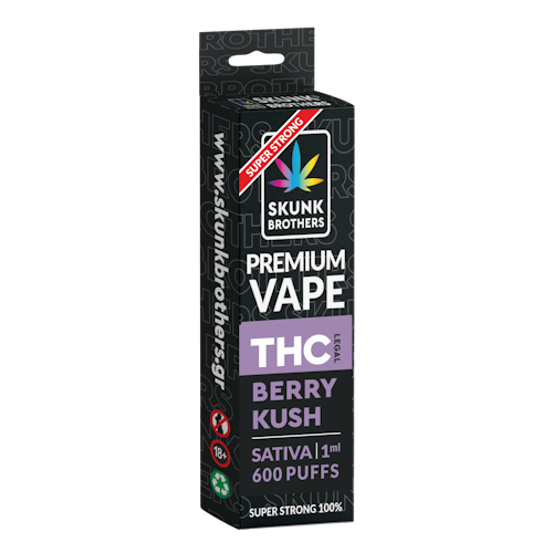 Skunk Brothers Cali Weed Berry Kush Disposable Vape 1ml