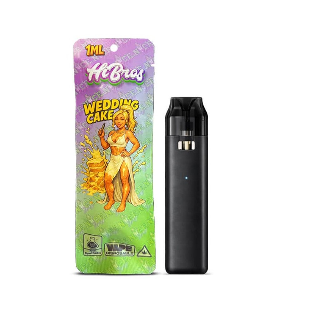 HiBros Disposable Vape CBD Plus Wedding Cake 1ml