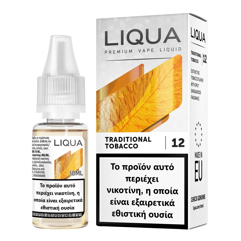 Liqua Traditional Tobacco 12mg 10ml