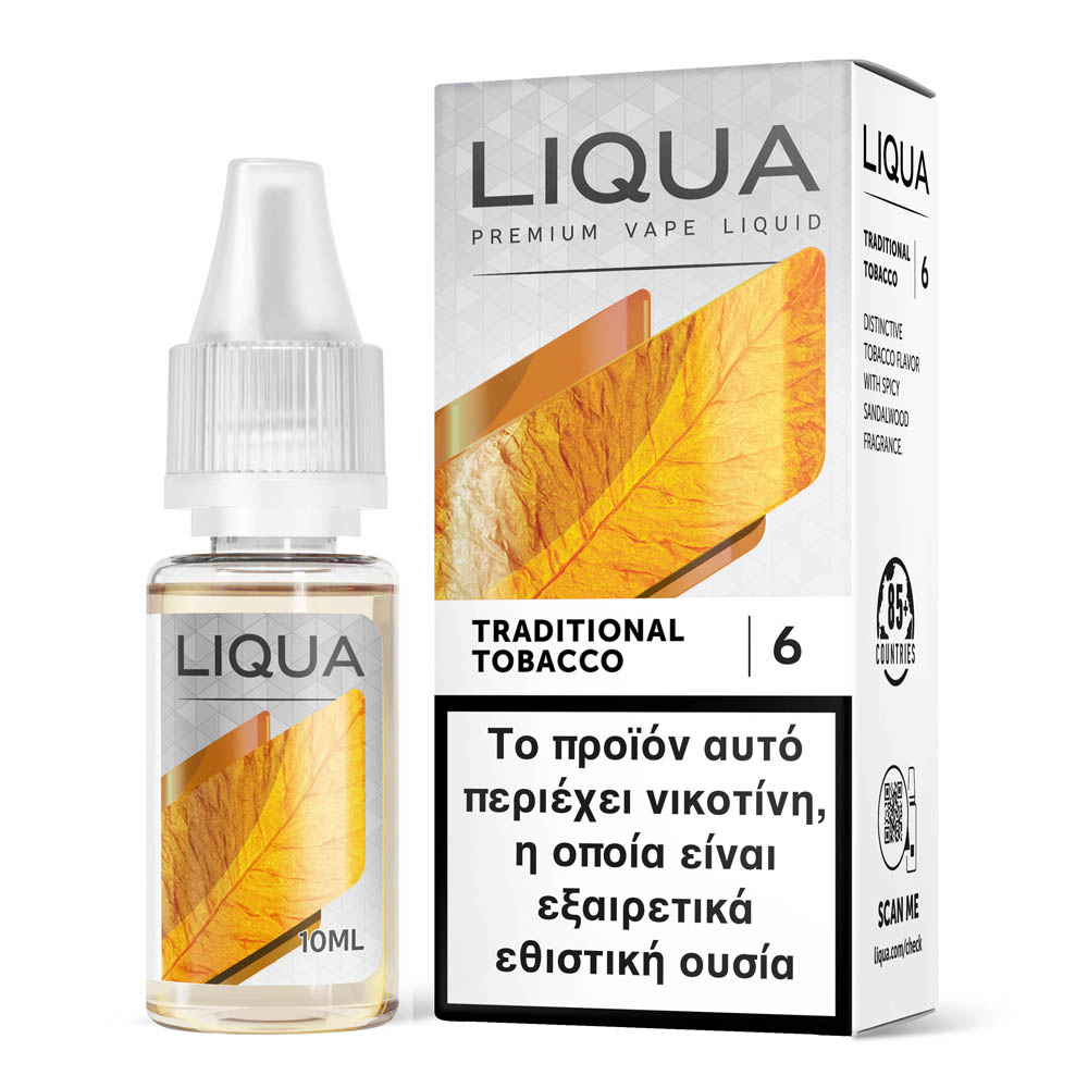Liqua Traditional Tobacco 6mg 10ml