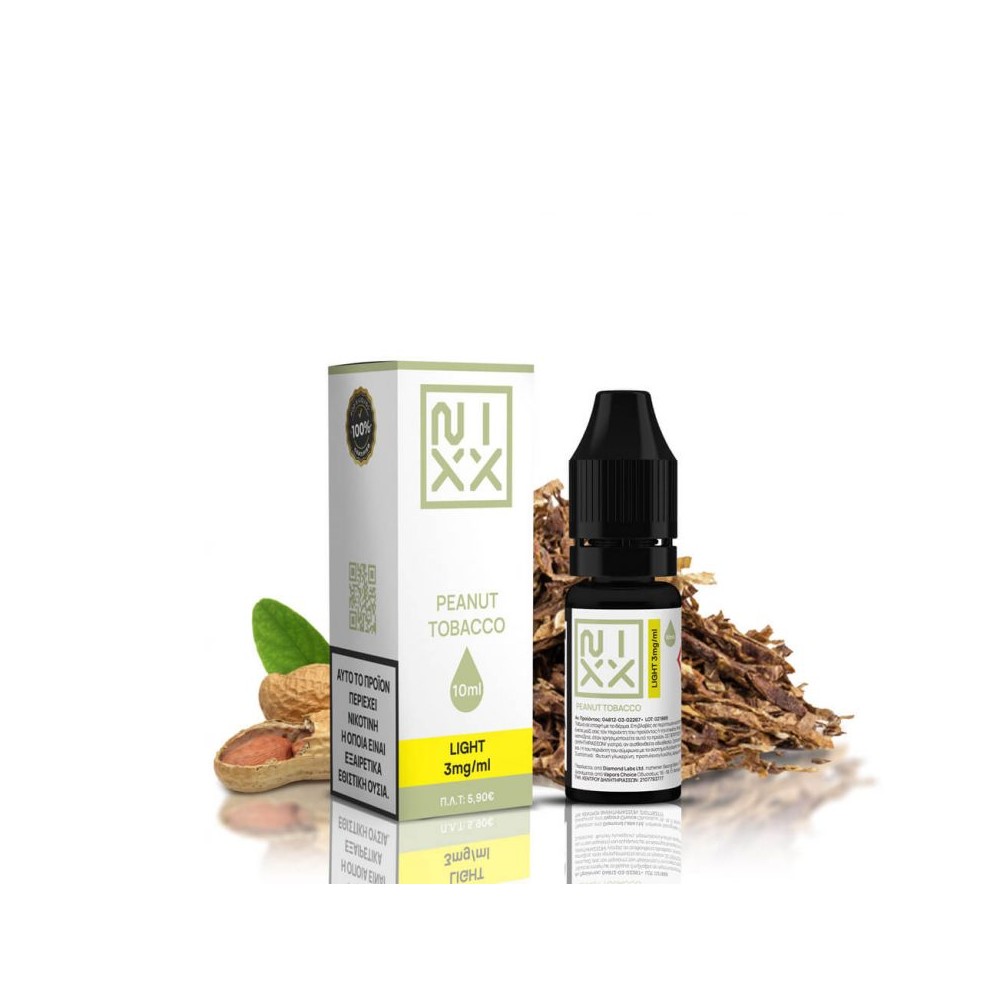 NIXX Peanut Tobacco E-Liquid 10ml 3mg