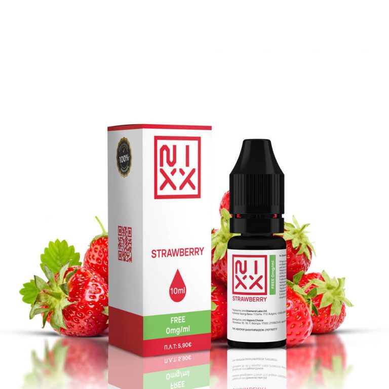 NIXX Strawberry E-Liquid 10ml 0mg