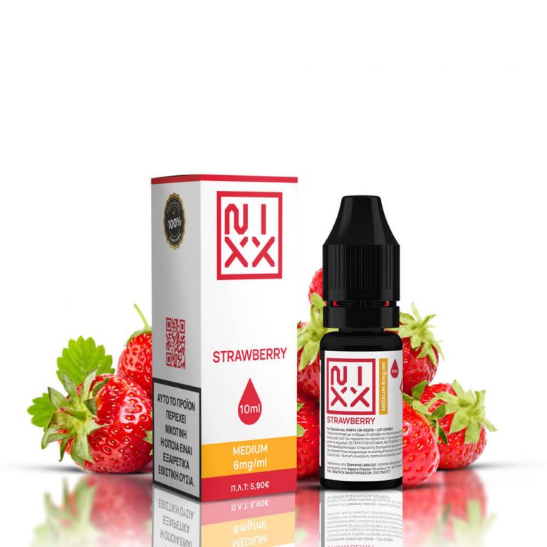 NIXX Strawberry E-Liquid 10ml 6mg
