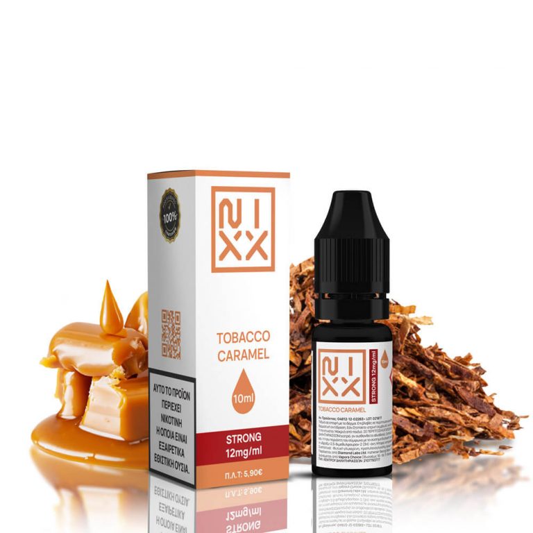NIXX Tobacco Caramel E-Liquid 10ml 12mg