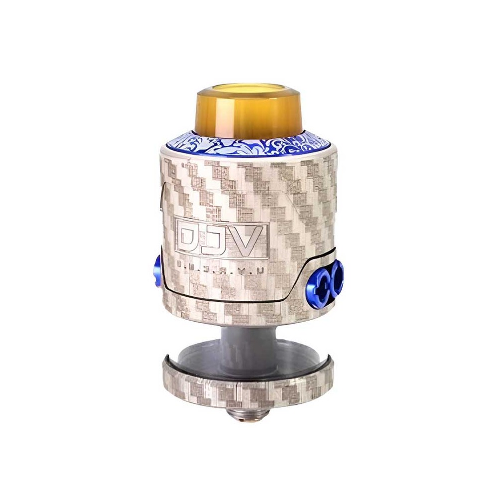 DJV RDTA V2 26mm Fibre Engrave Blue