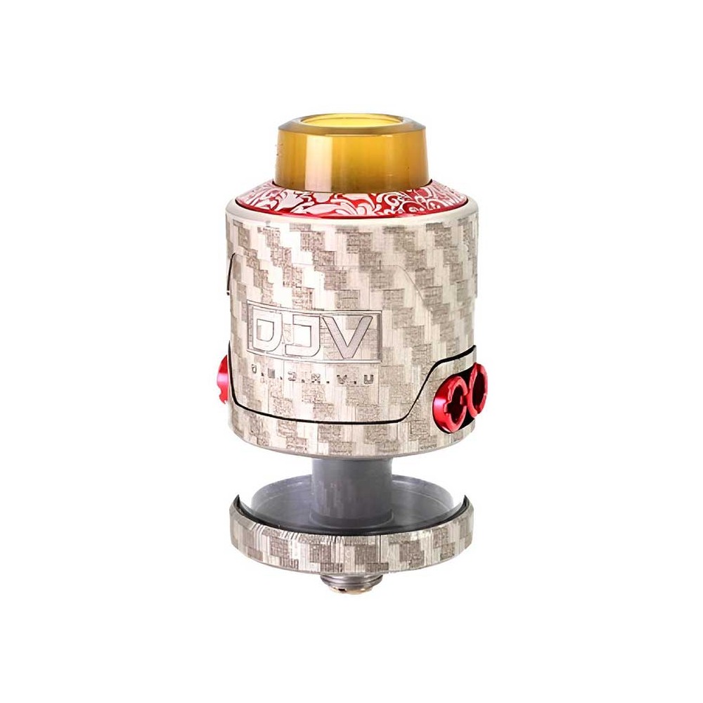 DJV RDTA V2 26mm Fibre Engrave Red
