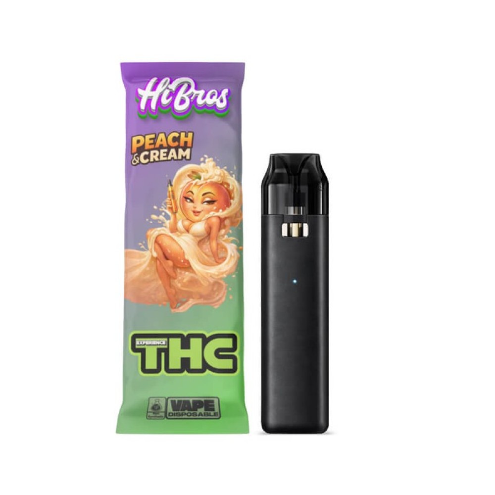 HiBros Disposable Vape CBD Plus Peach & Cream 1ml