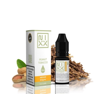 NIXX Peanut Tobacco E-Liquid 10ml 6mg
