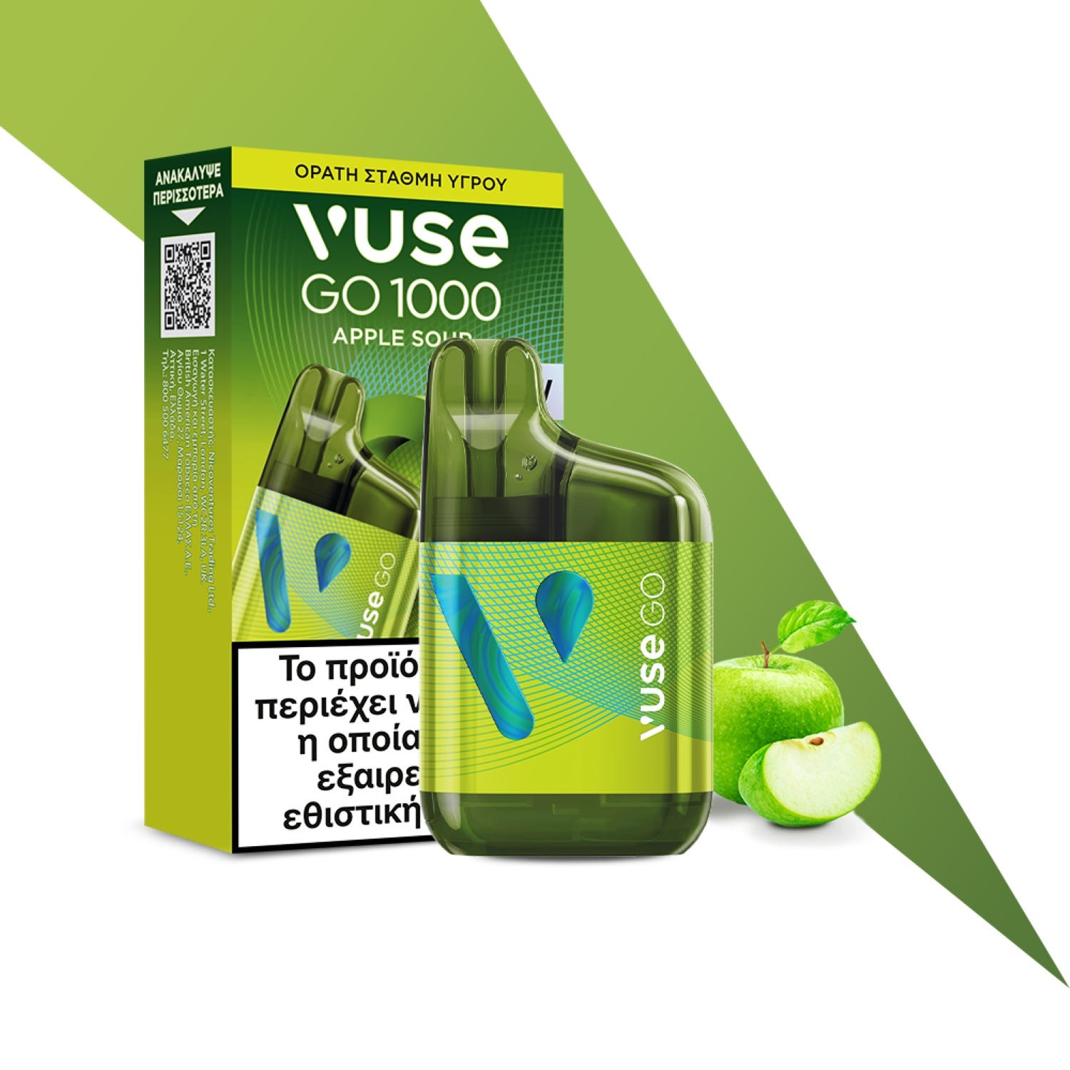 Vuse GO 1000 Box Green Apple 2ml 20mg