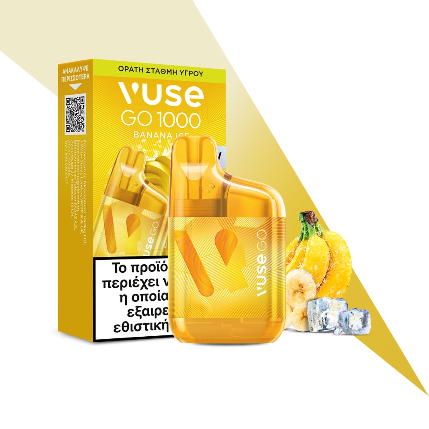 Vuse GO 1000 Box Banana Ice 2ml 20mg